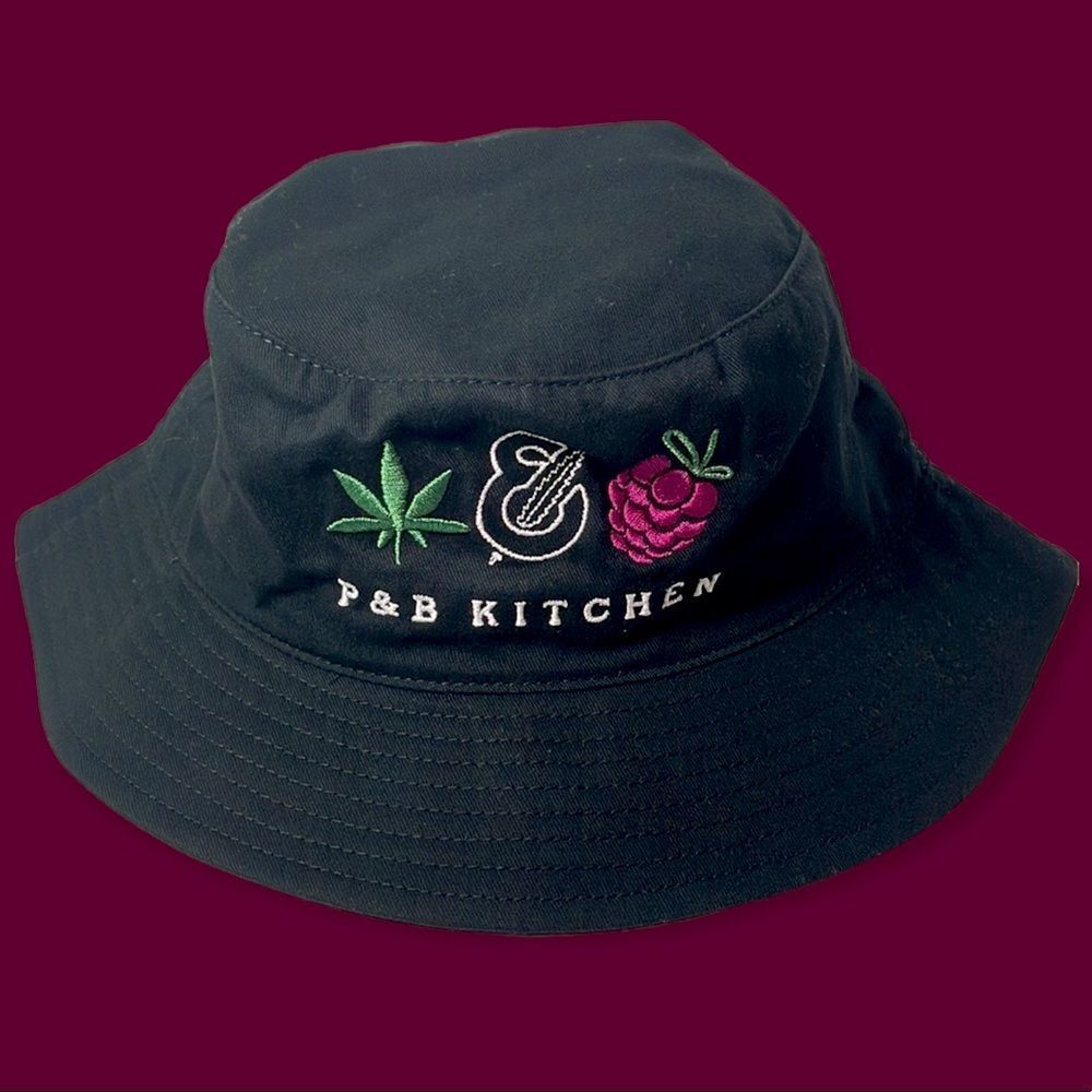 NWT P&B KITCHEN Black Bucket Hat